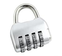 HpLive Lucchetto a combinazione, lucchetto per bagagli Lucchetto per valigia Lucchetto per mini lucchetto con codice a 3 cifre, serratura in lega di zinco impermeabile (argento)