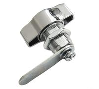HpLive Lucchetto in lega di zinco, senza chiavi, per mobili, argento, per ante dell'armadio, comò, cassetti, 16 mm, 20 mm, 25 mm, 30 mm, robusto, durevole, design moderno, facile da montare (20 mm)