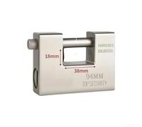 HpLive Lucchetto resistente alle intemperie 50 mm antifurto zinco (silver94)