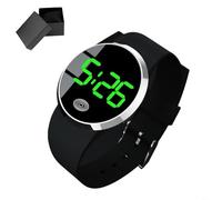 HpLive Orologio da polso da donna e da uomo, Orologio digitale per bambini con grande display, Creativo cruscotto elettronico in plastica ABS, Custodie selezionabili (nero rosso)