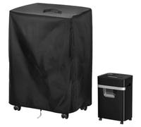 HpLive Oxford 420D - Distruggidocumenti con coulisse e maniglie, protezione da polvere e intemperie, per Bonsen S3112, nero, 39,6 x 27 x 50 cm