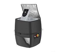 HpLive Oxford Copertura per pompa di riscaldamento termale, impermeabile, antipolvere, isolata con cerniera e cinghie (43 x 35 x 54 cm, 420D nero)