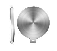HpLive Piastra di distribuzione del calore a induzione, in acciaio inox, piastra adattatore per pentole e padelle, 13/20/24/28 cm (28 cm)