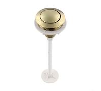HpLive Pomello di risciacquo WC 38 mm: azionamento monoleva per serbatoio dell'acqua, ABS robusto in argento/nero/oro/oro rosa, design moderno per un facile montaggio senza attrezzi (oro brillante)