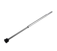 HpLive Pompa ad olio per bicicletta, parte di riparazione in alluminio, controllo manuale e corda, compatibile con forchette da 26/27,5/29", filettatura 27,4 x 1,5 mm, colore argento (Wire Control)