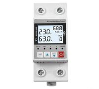 HpLive Protezione da sovratensione e sottotensione con controllo remoto con corrente regolabile, temperatura e dispersione, display LCD per tensione, corrente ed energia (SVP-688W)