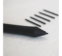 HpLive Punte di ricambio per penne Wacom CTL/CTH - 10 pezzi ABS Nibs per disegno e scrittura precisi, nero, 2,7 cm (nero)