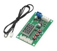 HpLive Regolatore di velocità con sensore di temperatura DC 12-48 V, modulo termostatico digitale per sistemi di raffreddamento industriali (A)
