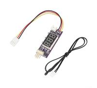 HpLive Regolatore di velocità DC 12 V 3 A con controllo della temperatura in tempo reale (D)