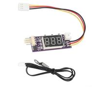 HpLive Regolatore di velocità della temperatura DC 12 V 3 A, controllo della ventola con monitoraggio della temperatura in tempo reale (F)