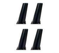 HpLive Rialzo per mobili, set di 4 piedini per mobili, altezza 15 cm, design inclinato per divani e mobili TV, piedini per mobili (nero)