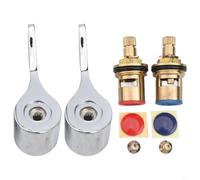HpLive Rubinetto Leva Maniglie Set con Valvole G1/2 Pollice Ricambi per Lavabo Rubinetto