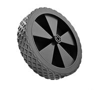 HpLive Ruota per carriola, ruota di ricambio per carrello, pieghevole e carrello da campeggio, a basso rumore, non danneggia il suolo e per asfalto, prato e sabbia (18 x 3,3 cm) di colore nero)