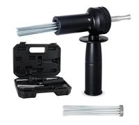 HpLive SDS Fusto Tostapane Adattatore per martelli elettrici, rimozione ruggine e trapano per calcestruzzo con 18 aghi, compatibile con macchine SDS standard, 155 x 210 mm