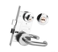 HpLive Serratura antincendio in acciaio inox, 200 mm, set completo (B)