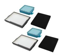 HpLive Set di 2 filtri al carbone attivo di ricambio per Miele Boost CX1 per Blizzard CX1, compatibile con 11639240 SF-HY60, filtro HEPA lavabile per animali domestici allergici (2 set)