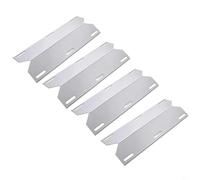 HpLive Set di 4 pezzi di copertura per bruciatori in acciaio inox, per barbecue a gas, compatibile con Nexgrill 720-0061/720-0586A e altri modelli