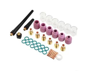 HpLive Set di 40 torce per saldatura TIG, pinze a gas, resistenti al calore, bicchieri in vetro per WP-9 WP-20 WP-25 e per Lincoln PTA-9 PTA-9V PTW-20