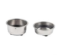 HpLive Set di cestini filtranti in acciaio inox da 51 mm per macchine da caffè, compatibile con Morphy Richards, per DERLLA, KONKA e Dolim, robusto inserto portafiltro per colpo singolo e doppio