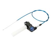 HpLive Set di manopole del gas per ATV Quad con finestrella per manubrio da 22 mm, per moto Offroad da 50 - 250 CC (blue)