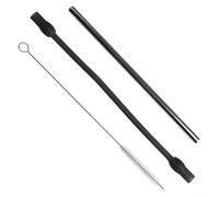 HpLive Set di tubi per latte in silicone e acciaio inossidabile 304 con spazzola per la pulizia, per Siemens EQ6 per Bosch per macchine da caffè VeroAroma (1 set)