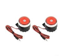 HpLive Sirena elettronica 120 dB, DC 12 V, mini sirena di allarme rosso, allarme interno rumoroso, sistema di allarme cablato per sicurezza domestica