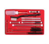 HpLive Spray Cleaning Kit 22 pezzi con scatola portaoggetti, set di spazzole in ottone e nylon per pistole per verniciatura HVLP, aerografo e spruzzatori, accessori universali per la manutenzione