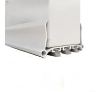 HpLive Striscia di tenuta regolabile in PVC 96 cm per isolamento di polvere, correnti d'aria e rumore, per porte interne ed esterne, compatibile fino a 55 mm di larghezza (bianco)