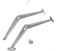 HpLive Supporto a ribalta, supporto a sportello cerniera pieghevole per porta dell'armadio, doppio braccio di supporto per mobili pieghevole con 2 mm di spessore del materiale (A)