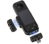 HpLive Supporto magnetico a sgancio rapido a L in lega di alluminio, compatibile con fotocamere X5/X4 per angolo di ripresa flessibile, nero