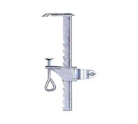 HpLive Supporto per ombrellone regolabile, supporto da balcone con gancio, morsetto per ringhiera, in metallo resistente, montaggio senza attrezzi, per ombrelloni da 22-32 mm, fino a 20,5 cm di