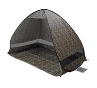 HpLive Tenda da spiaggia automontante, tenda da campeggio con borsa per il trasporto, rivestimento in argento, protezione UV per parco spiaggia (stampa leopardata)
