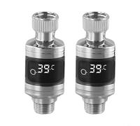 HpLive Termometro da doccia, termometro digitale a LED con indicatore elettrico, visualizzazione della temperatura in °C/°F per soffione e doccetta