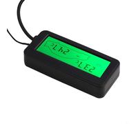 HpLive Termometro esterno per auto, 12 V, termometro per auto, display digitale LCD, misuratore di temperatura interno ed esterno, con sensore di cavo da 0,5 m (verde)