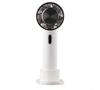 HpLive Ventilatore manuale con batteria USB-C 2200 mAh, ventilatore portatile a 3 velocità di raffreddamento a semiconduttore (bianco)