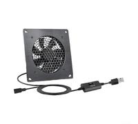 HpLive Ventola di raffreddamento USB da 120 mm, silenziosa con 3/6/10 livelli di velocità per dispositivi elettronici, alloggiamento (F030122505EC)