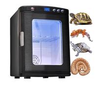 HpLNDas 25L Reptile Egg Incubator with Digital Temperature Control(5-60°C) - for Snake,Tortoise,And Lizard Breeding - Herp Nursery Hatch with LED Display, Auto-Turn,And Dual Ventilation A