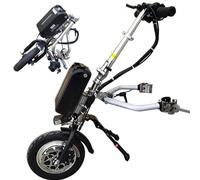 HpLNDas 500W Handbike Elettrica per Sedia a Rotelle, Propulsore Anteriore Elettronico Anteriore per Carrozzina, Dispositivo Traino Carrozzina, 3 velocità, Batteria 48V 17 Ah, Autonomia 70 Km,A17Ah