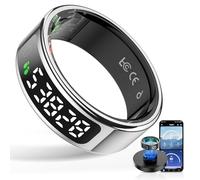 HPLSZCN 2025 Smart Ring pro- Activity tracker frequenza cardiaca ossimetrica, monitoraggio del sonno, modalità esercizio, controllo touch, anello intelligente per donna/uomo (Argento, 10)
