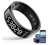 HPLSZCN 2025 Smart Ring pro- Activity tracker frequenza cardiaca ossimetrica, monitoraggio del sonno, modalità esercizio, controllo touch, anello intelligente per donna/uomo (Nero, 10)