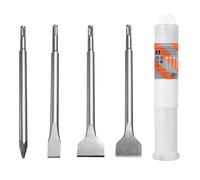 HPMAISON SDS Plus, set di 4 scalpelli SDS Plus, con scalpello per piastrelle, set per pietra e cemento, confezionato in una scatola girevole