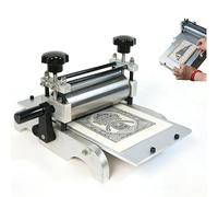 HPMCVE Macchina da Stampa Manuale Compatta, Mini Macchina per Incisione, Tipografia A Rulli Regolabile, Pressa Piana per Rotocalco, Strumento di Stampa Portatile da Tavolo per Arte E Artigianato