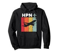 HPN White Plains Aeroporto Felpa con Cappuccio