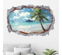 HPNIUB Graz Design - Adesivo da parete 3D, 90 x 60 cm (larghezza x altezza)