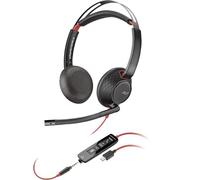 POLY Cuffie Blackwire 5220 stereo USB-C + spinotto da 3,5 mm + adattatore USB-C/A (sfuse)