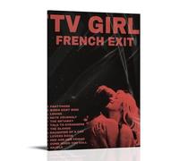 HPPWRV French Exit-TV GirlPoster di lusso alla moda, stampa collage da parete, kit per camera da letto, decorazione per camera da letto, poster per adolescenti, stile cornice, 50 x 75 cm