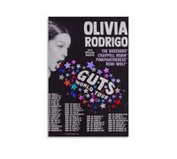 HPPWRV Guts Olivia Rodrigo, poster di lusso alla moda, stampa collage da parete, kit per camera da letto, decorazione per camera da letto, poster per adolescenti, senza cornice, stile 50 x 75 cm