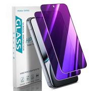 HPTech Pellicola protettiva per la privacy per Google Pixel 10 Pro XL/Pixel 9 Pro XL, in vetro temperato anti spia, viola sfumato, anti luce blu, copertura completa HD, confezione da 2