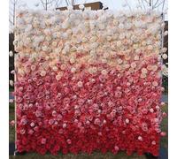 HPTHLY Pannelli di Sfondo per Pareti con Fiori Artificiali con più Rose Sfumate, Grandi Fondali per Matrimoni Romantici Fatti A Mano, Parete Floreale in Tessuto 3D per,One Color-2m*2m/6.56 * 6.56FT