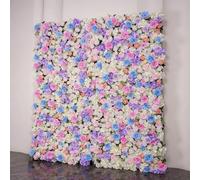 HPTHLY Pannelli di Sfondo per Pareti con Fiori Artificiali, Grandi E Romantici, Fatti A Mano, con Sfondo per Matrimonio con Rose, Parete Floreale 3D in Tessuto Floreal,One Color-3m*3m/10 * 10FT
